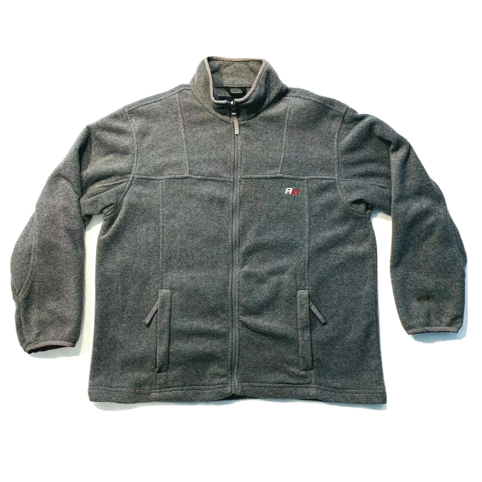 Aeropostale AeroXT Fleece Jacket Full Zip Nylon Extra Warmth Breathable Gray M