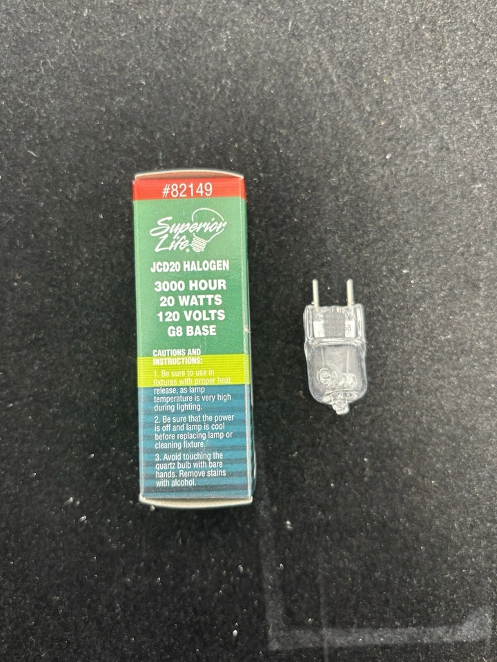 ⚡️7-pack Superior Life JCD20 Bulb⚡️ 82149 20 Watt 120V G8 Base 🐕 - Image 3 of 4