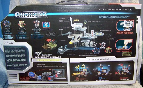 JUEGO DE BONIFICACIÓN DE BASE AÉREA ANDROIDZ STRIKEBOT CON VEHÍCULO Y 3 ROBOTS JUGUETES R EXCLUSIVO DE EE. UU. - Imagen 2 de 6