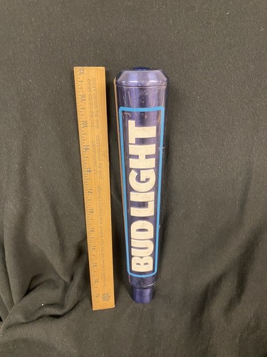 Bud Light Aluminum Logo Beer Tap Handle 12” Tall Used FREE SHIPPING - Picture 2 of 14