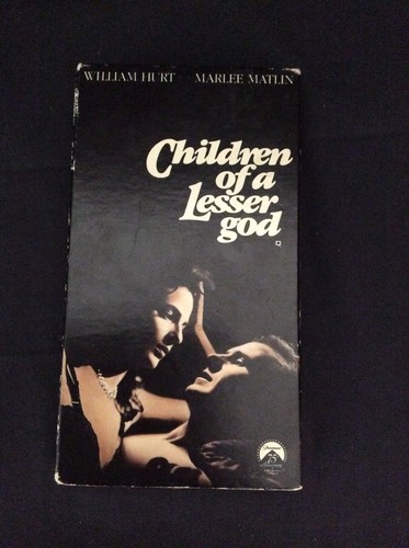 Children of A Lesser God (1986) VHS William Hurt Marlee Matlin nudity deaf girl
