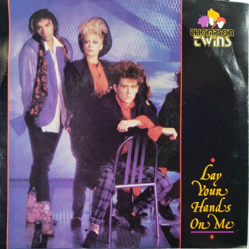 Thompson Twins "Lay Your Hands On Me" 45 Vg+ Tested Picture Sleeve - Picture 3 of 7