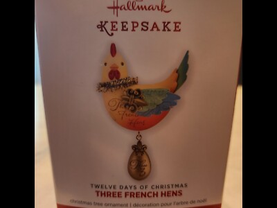 Hallmark Ornament - 2013 - Three French Hens - No. 3 in Twelve Days of Christmas