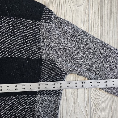 Suéter Geoffrey Beene Para Hombre Grande Gris Negro Cuadros Bloques de Color Tejido Papá Pullover - Imagen 4 de 8