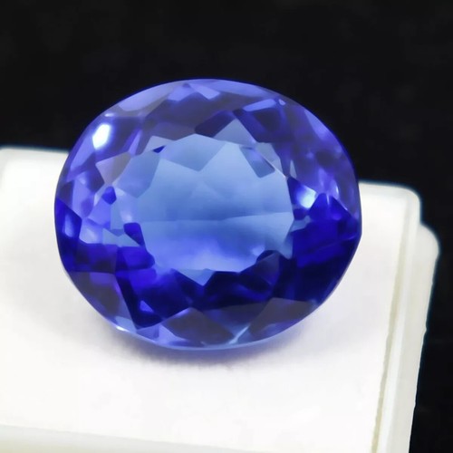 Natural Rare Lustrous Blue Tanzanite 24.55 Ct GIE Certified Loose Gemstone 789 - Picture 1 of 7