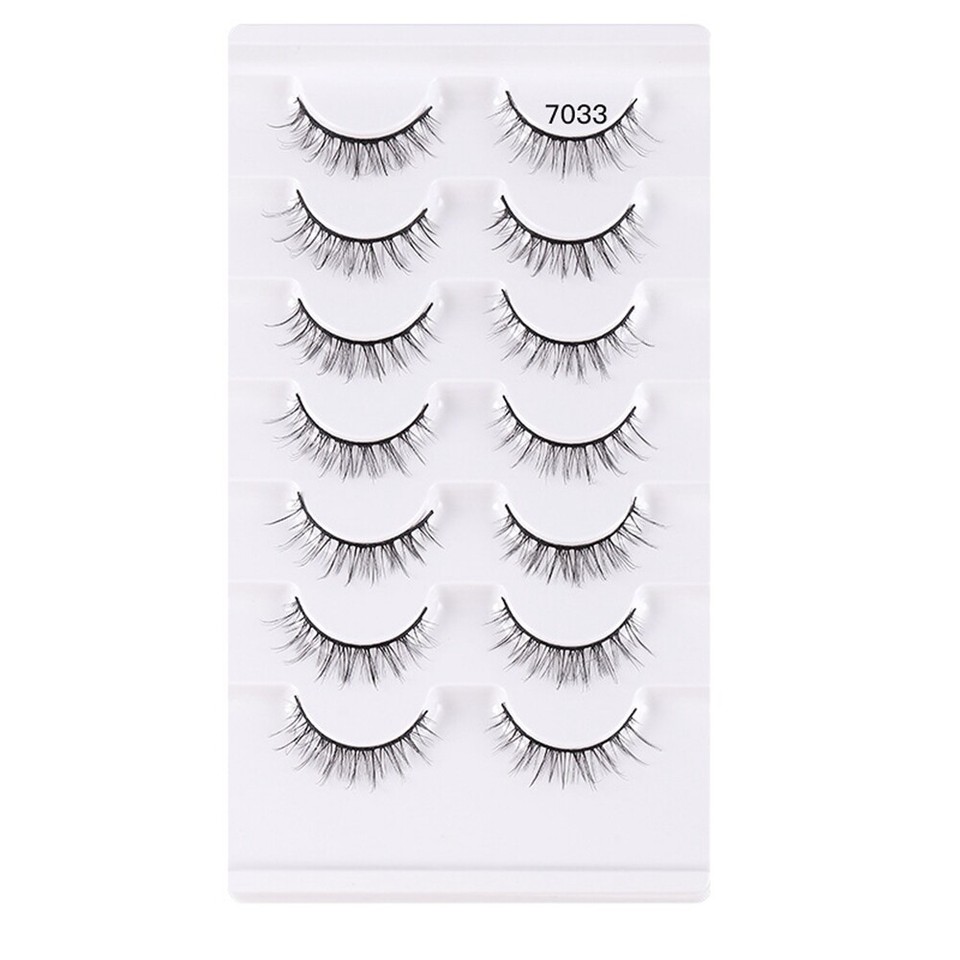 10Pairs 3D Winged False Eyelashes Cross Volume Long Lash Thick Fake Eye