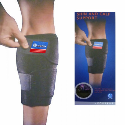 Adjustable Compression Neoprene Calf Support Sleeve SHIN Splints Muscle ...