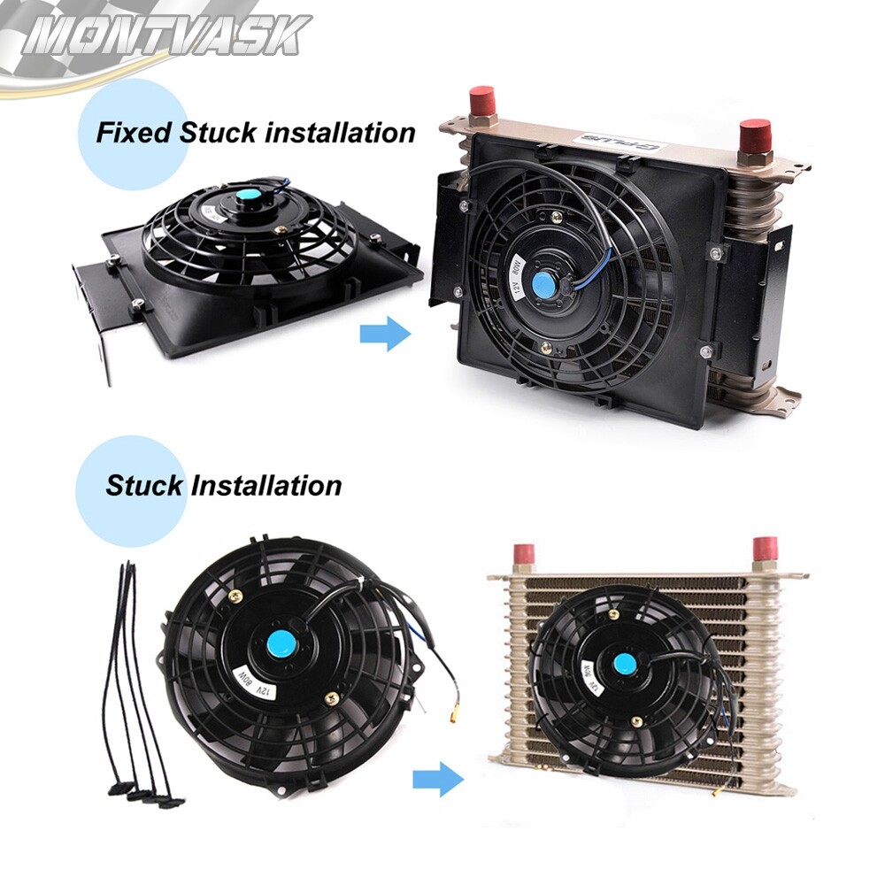 Universal Engine Transmission 30-Row 10An Oil Cooler Relocation Kit