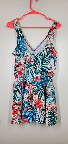 Azul Women's Swim Dress Size 16 Tropical Floral Swimsuit Bathingsuit Hawaiian - Picture 3 of 13
