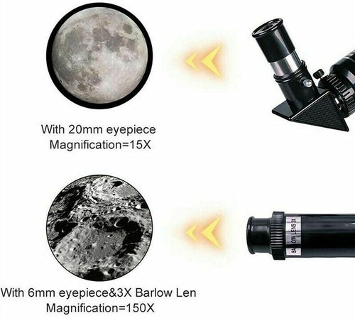 TUOKE Space Telescope Adult 150X Astronomical Refractor with Tripod & Adapter - Picture 5 of 8