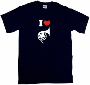 I Heart Love French Horn Logo Womens Tee Shirt Pick Size Color Petite Regular I Heart Love French Horn Logo Womens Tee Shirt Pick Size Color Petite Regular