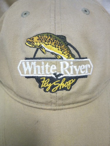 White River Fly Shop Rainbow Trout Adjustable Tan Cap/Hat - Bild 2 von 6