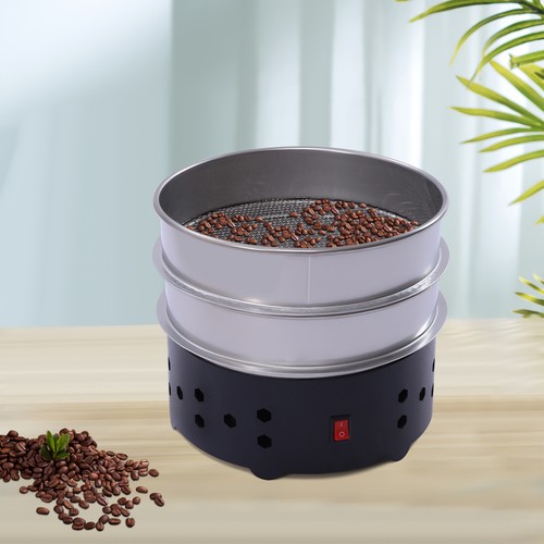 1,3 Pfund Home Kaffeebohnen Kühler Große Kapazität Kühlmaschine Spreu Schwarz - Bild 2 von 16