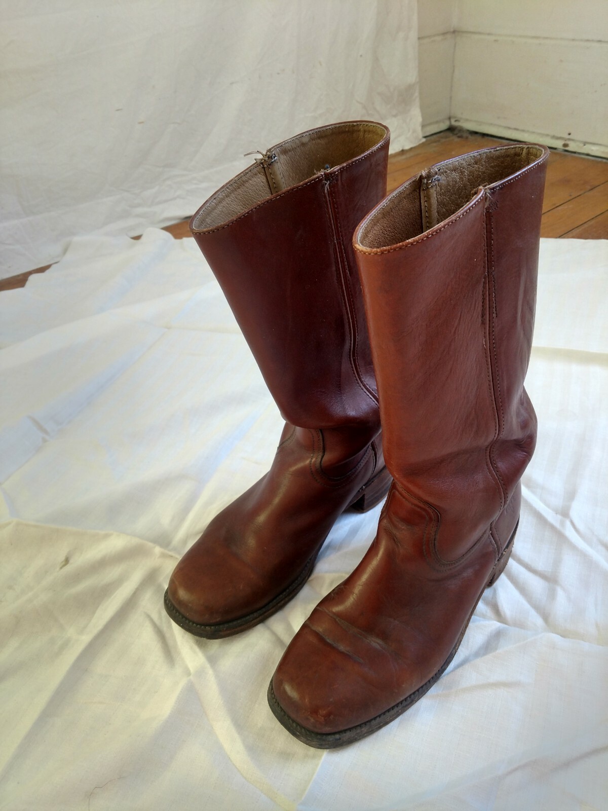 De colección para hombre Frye 70s Oscuro Cuero Tostado Campus botas 10D EE. UU. De colección para hombre Frye 70s Oscuro Cuero Tostado Campus botas 10D EE. UU.