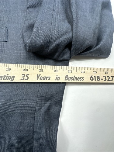 Giacca Blazer Giacca Tuta Lana Marina Peter Millar Union Made in Canada - Uomo 44S - Foto 10 di 15
