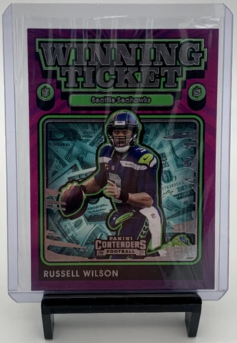 2021 Panini Contenders Winning Ticket Russell Wilson #WT-RWI Seahawks
