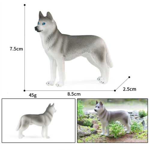 Shepherd Rottweiler Modelo Husky Simulación Animal Figura Perro Coleccionista Decoración Juguete - Imagen 12 de 18