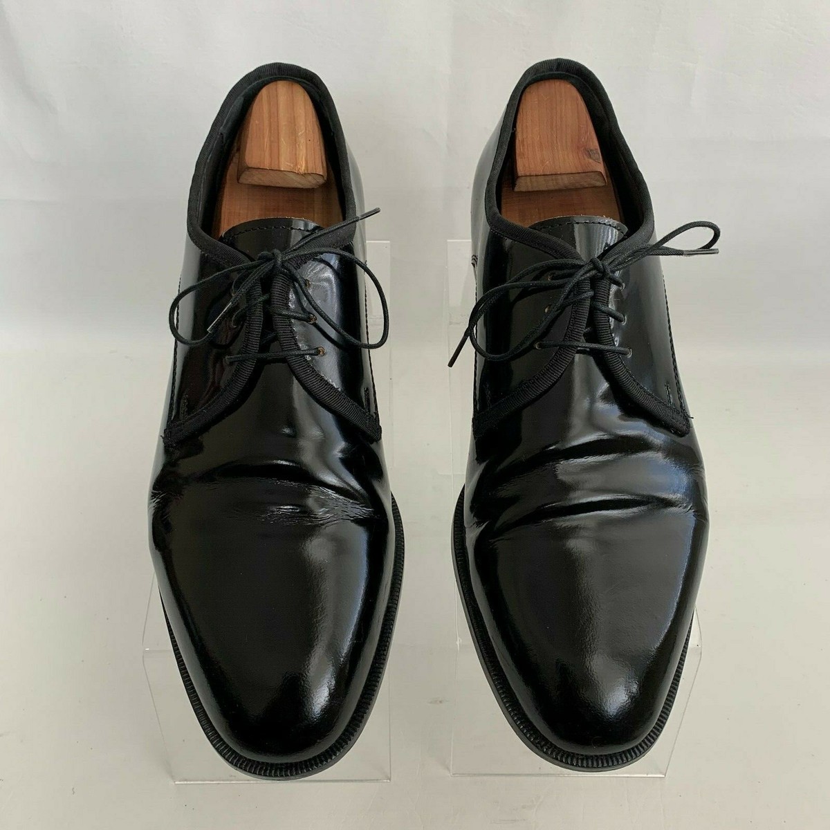 Pronto Uomo Oxford Tuxedo Black Patent Leather Round Toe  display picture 1