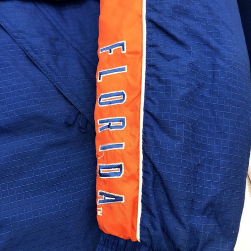 VINTAGE Puma Florida Gators Jacket Men Blue Bomber Big Logo NCAA Puffer - Picture 5 of 18