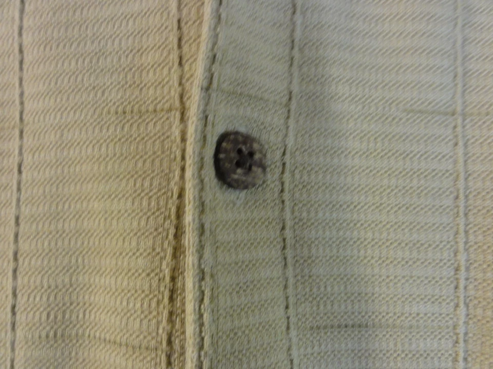 Camisa Tommy Bahama Para Hombres Grande Amarilla Abotonada Manga Corta Algodón Isla Informal Foto 3 de 4