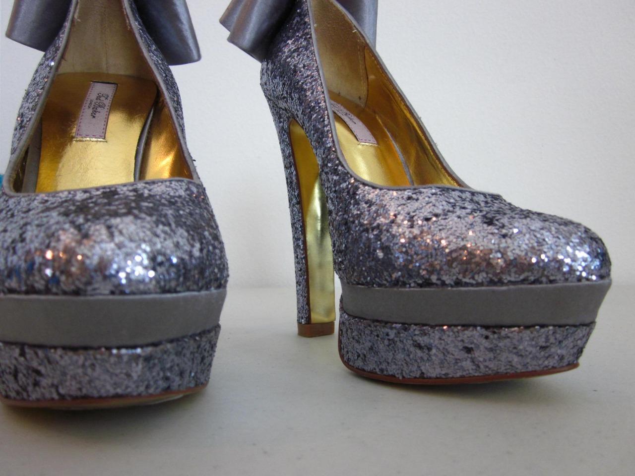 Ted Baker OAKER Glitter Silver Silver Silver Platform Satin Bow Platform Pumps US5 EU36 UK3 d58a9c Ted Baker OAKER Glitter Silver Silver Silver Platform Satin Bow Platform Pumps US5 EU36 UK3 d58a9c