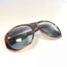 VINTAGE Sunglasses Brown TORTOISESHELL Lens Nylon Made In France FOR REPAIR