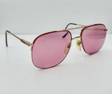 Vintage Ocean Optiques Ocean XV Brown Gold Pilot Half-Rim Sunglasses FRAMES ONLY