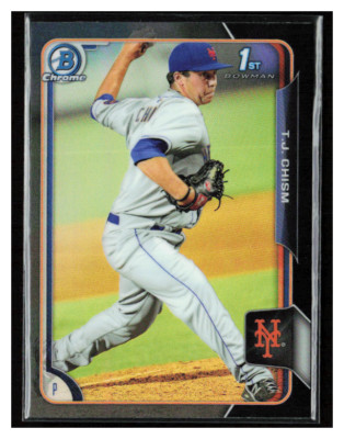 2015 Bowman Chrome Prospects Asia Black Ref #BCP77 T.J.