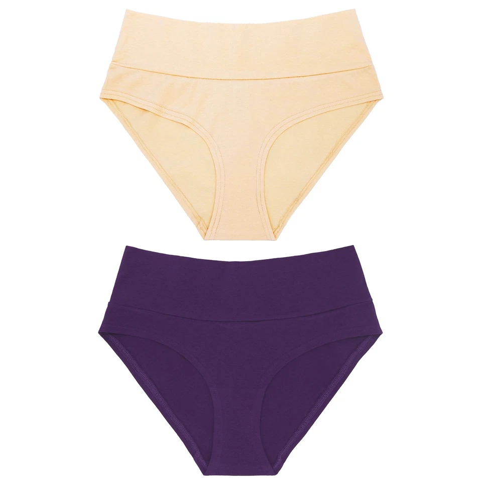 Женские трусы-бикини Curve Muse из 100% хлопка трусики нижнее белье упаковка 6 шт. - Изображение 4 из 4