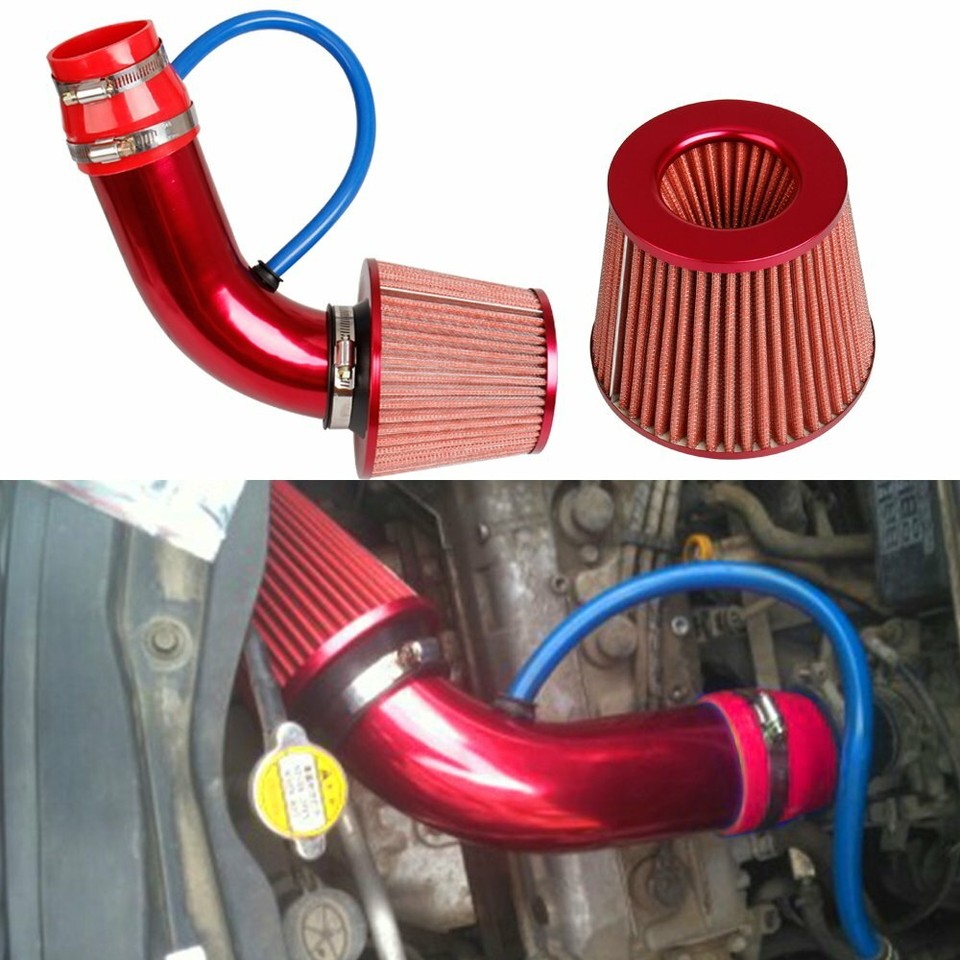 Performance 3'' Universal Car Cold Air Intake Filter Induction Kit Hose ...