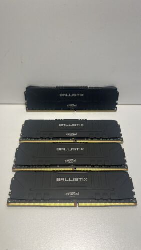 Gaming Ram: Crucial Ballistix 32GB (4x8GB) DDR4 PC4-25600 3200 MHz Memory - Picture 2 of 5