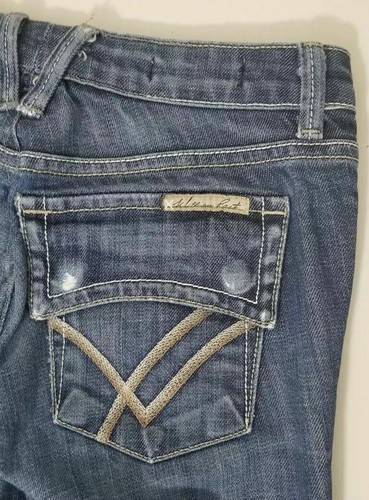William Rast Belle Cropped Capri Jeans Women's Size 25 Roll Cuff Made In USA - Picture 7 of 9