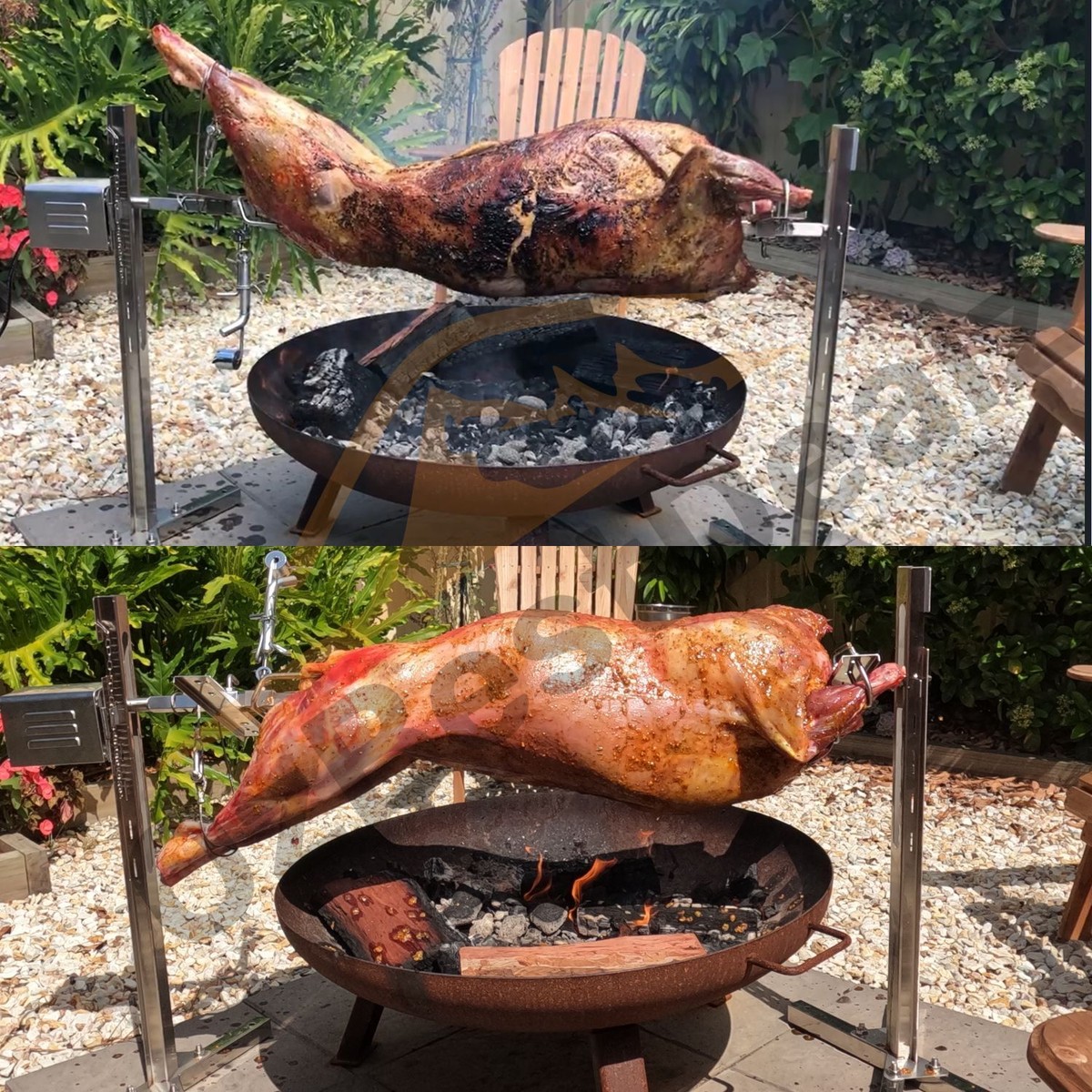 Charcoal Hog Roasting Pit Pig Roast Spit Roast Charcoal Bbq The