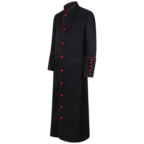Vicar Priest Clergyman Cassock Roman/Orthodox Single Breasted Button Long Robe - Picture 15 of 21