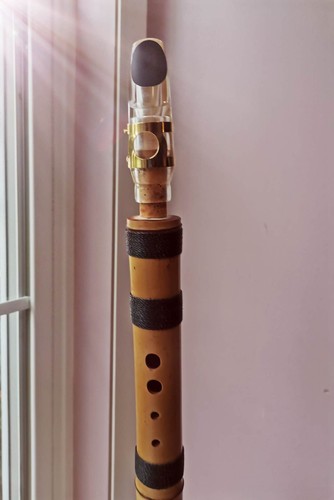 Liu W chen Vintage Traditional Style Bamboo Dizi Chinese Flute (Saxophone D key) - Bild 2 von 11