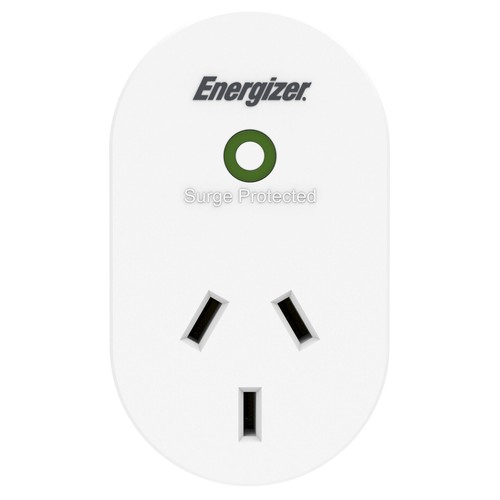 Energizer Single Outlet Power Surge Protector, White ET-SOS175 - Picture 2 of 2