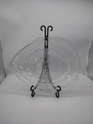 Vintage ARCOROC USA Glass Fish Serving Platters Large 15" x 12" Medium 11" x9"