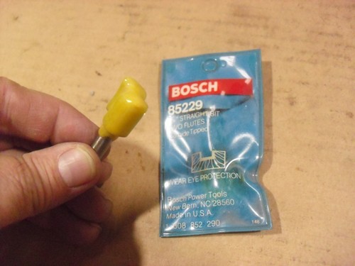 Bosch 9/16" Carbide Tipped 2 Flute Router Bit 85229 Made In USA - Picture 2 of 2