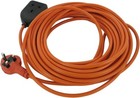 Orange Extension Lead & Plug Assembly with Trailing Socket 3-Core x 1.5mm 15m