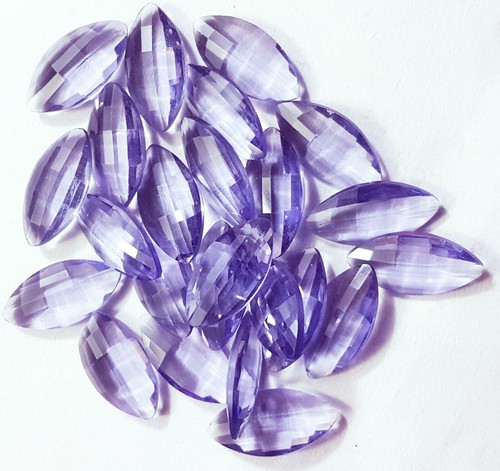 Brazilian Violet Topaz Loose Gemstone 64.70 Ct/ 24 pcs With Free Gift - Picture 4 of 5