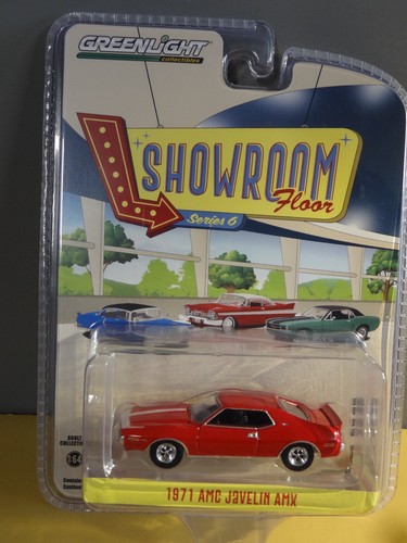 GREENLIGHT SHOWROOM FLOOR - ROJO - 1971 AMC JAVELIN AMX - Imagen 2 de 2
