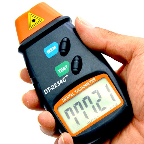 DT-2234C+ Non Contact Digital Auto Range Laser Photo Tachometer RPM Tester Gauge - Picture 2 of 6