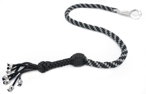 Látigo de regreso para motocicleta con borlas de bola y calavera de 1"" 36"" látigo de motor Paracord - Imagen 82 de 146