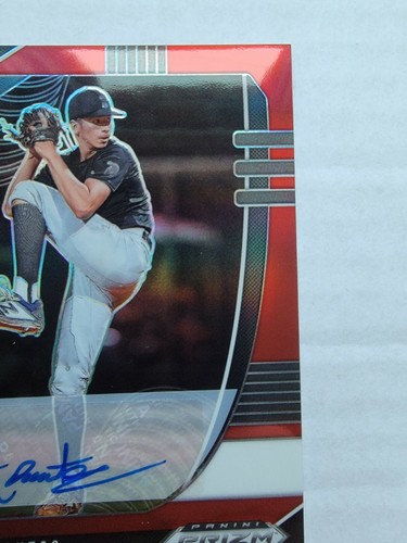 Alex Santos 2020 Panini Prizm Draft Picks Red Refractor Baseball Card 49/50 - Picture 3 of 10