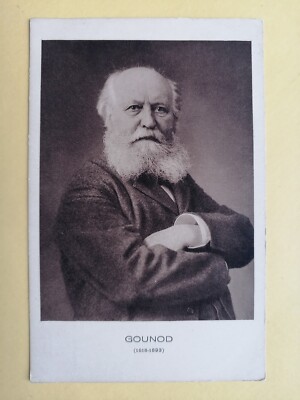 Old postcard portrait of the French composer Charles Gounod 1818-1893 Romeo and Juliet