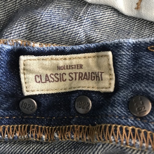 HOLLISTER CALIFORNIA Men Jeans Size W30-L30 1932-Classic Straight Button Fly - Picture 8 of 12