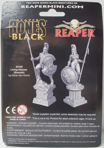 ESTATUAS VIVIENTES (METAL-AMAZONAS Y ESPARTANAS) Miniaturas Huesos Negro 44126 D&D - Imagen 3 de 3