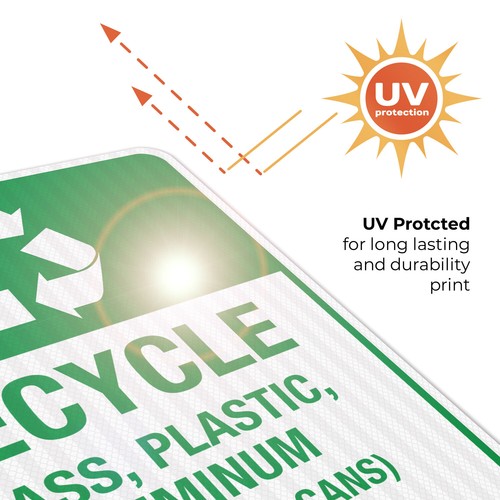 Recycle Sign, Recycle Glass Plastic Here, - Picture 71 of 86