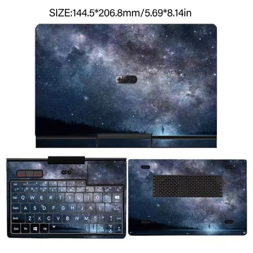 Removable Laptop Decorative Film Full Protections Sticker For Pocket 3 8Inch - Afbeelding 8 van 14
