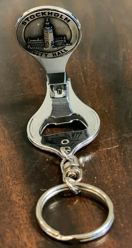 NEW Key Chain STOCKHOLM City Hall (bottle opener, nail clippers and nail file) - Picture 2 of 5